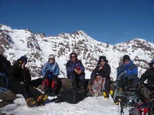 Sunny Toubkal in winter